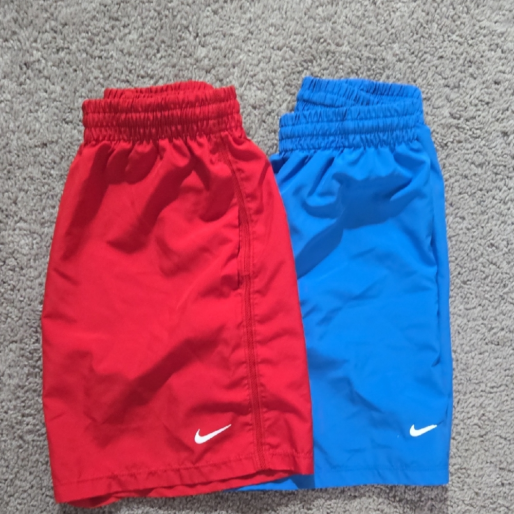 Nike Kids Vibrant Red and Blue Shorts
